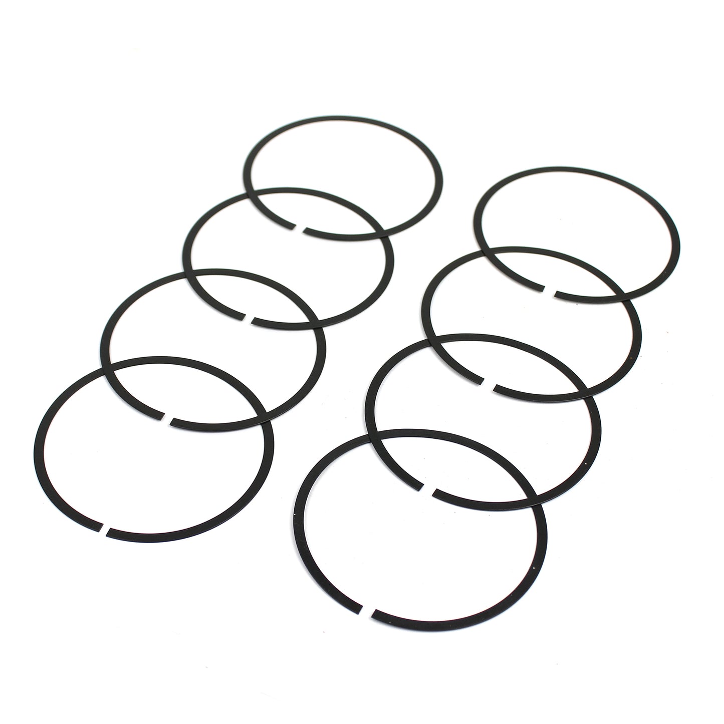 Soporte espaciador de riel de anillo de aceite de pistón de 4,125" de diámetro (0,030" de espesor) Juego de 8