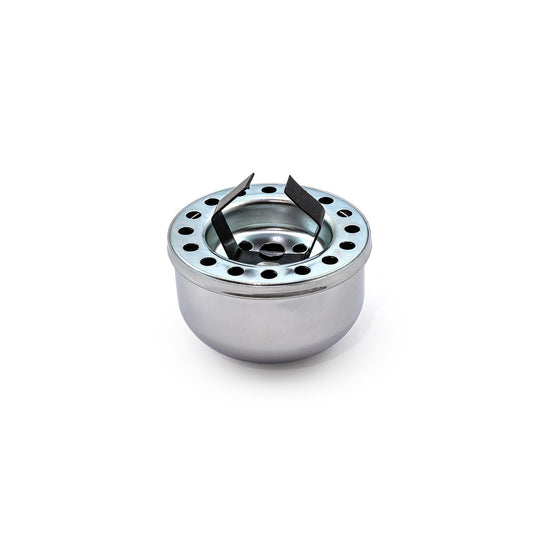 Tapa de ventilación de válvula redonda a presión cromada de 2 3/8" (compatible con el tubo de llenado)