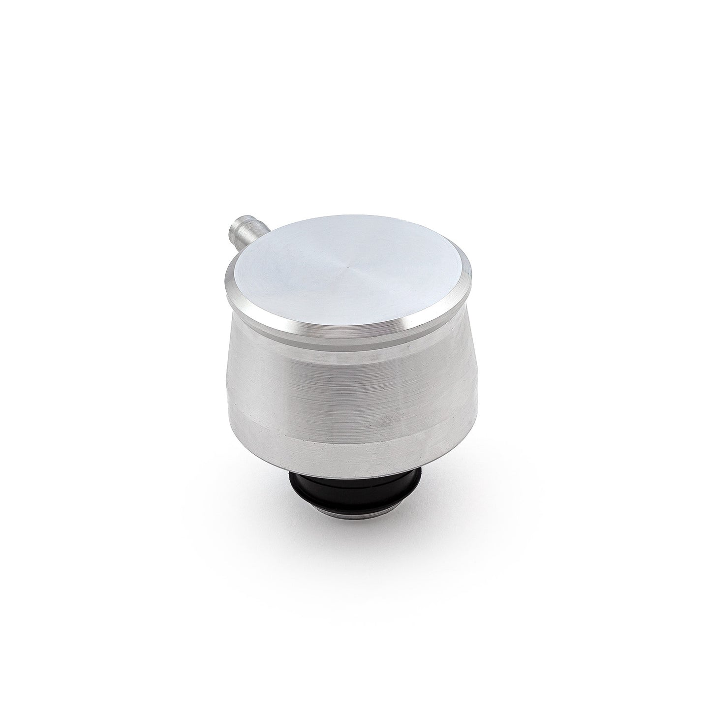 Tapa de ventilación de válvula de aluminio y arandela - con tubo de ventilación de PCV (a presión)