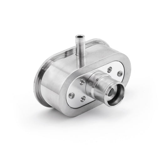 Tapa de válvula con aletas clásica, tapa de ventilación de aluminio, ojal de 1" y tubo de ventilación PCV