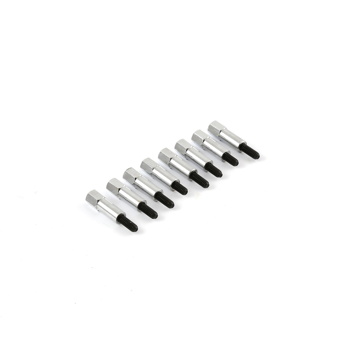 Kit de pernos de tapa de válvula Chevy SBC BBC de 1" (cromados, rosca de 1/4"-20) - Juego de 8