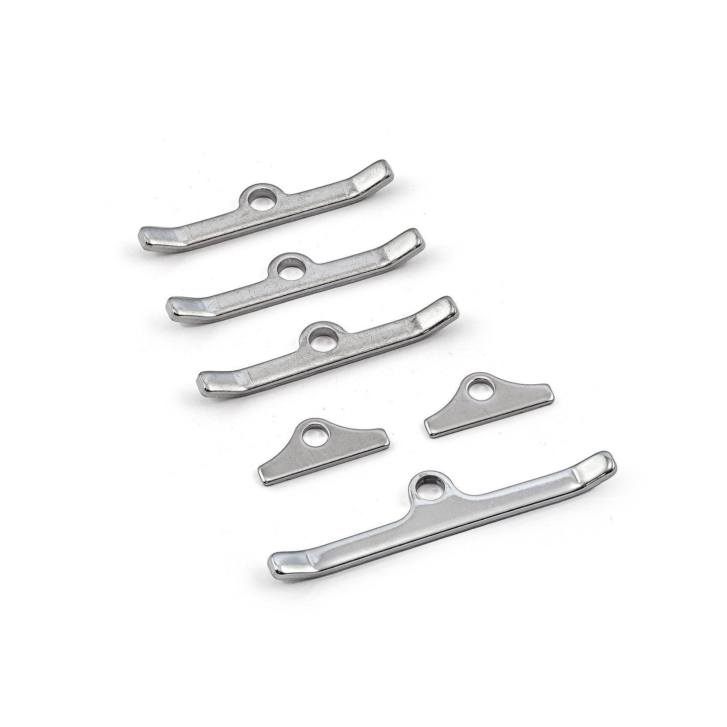 Barras separadoras de sujeción para tapa de válvula cromadas Ford SB 289 302 351 Windsor de 4 1/2"