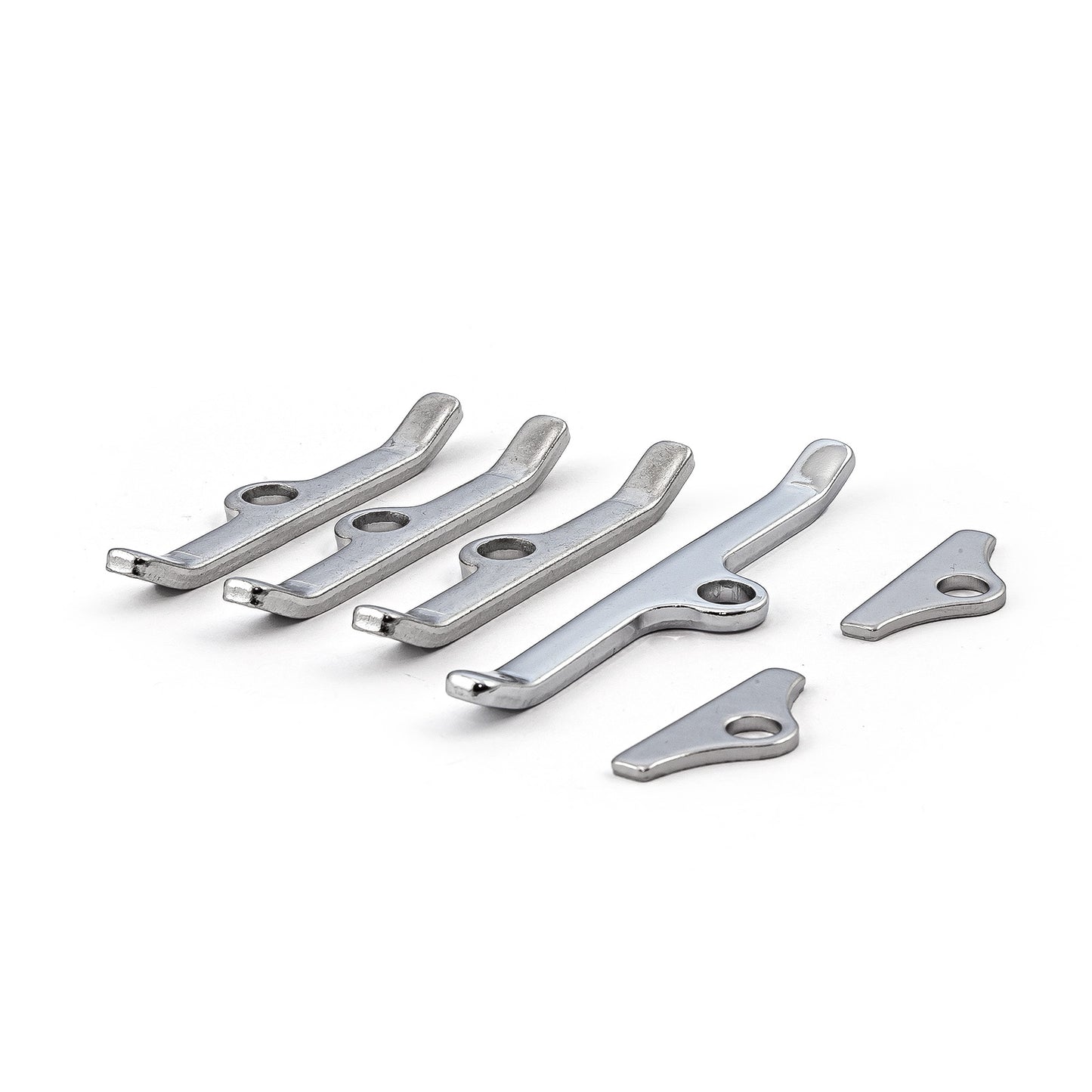 Ford SB 289 302 351 Windsor 4 1/2" Chrome Valve Cover Hold Down Spreader Bars