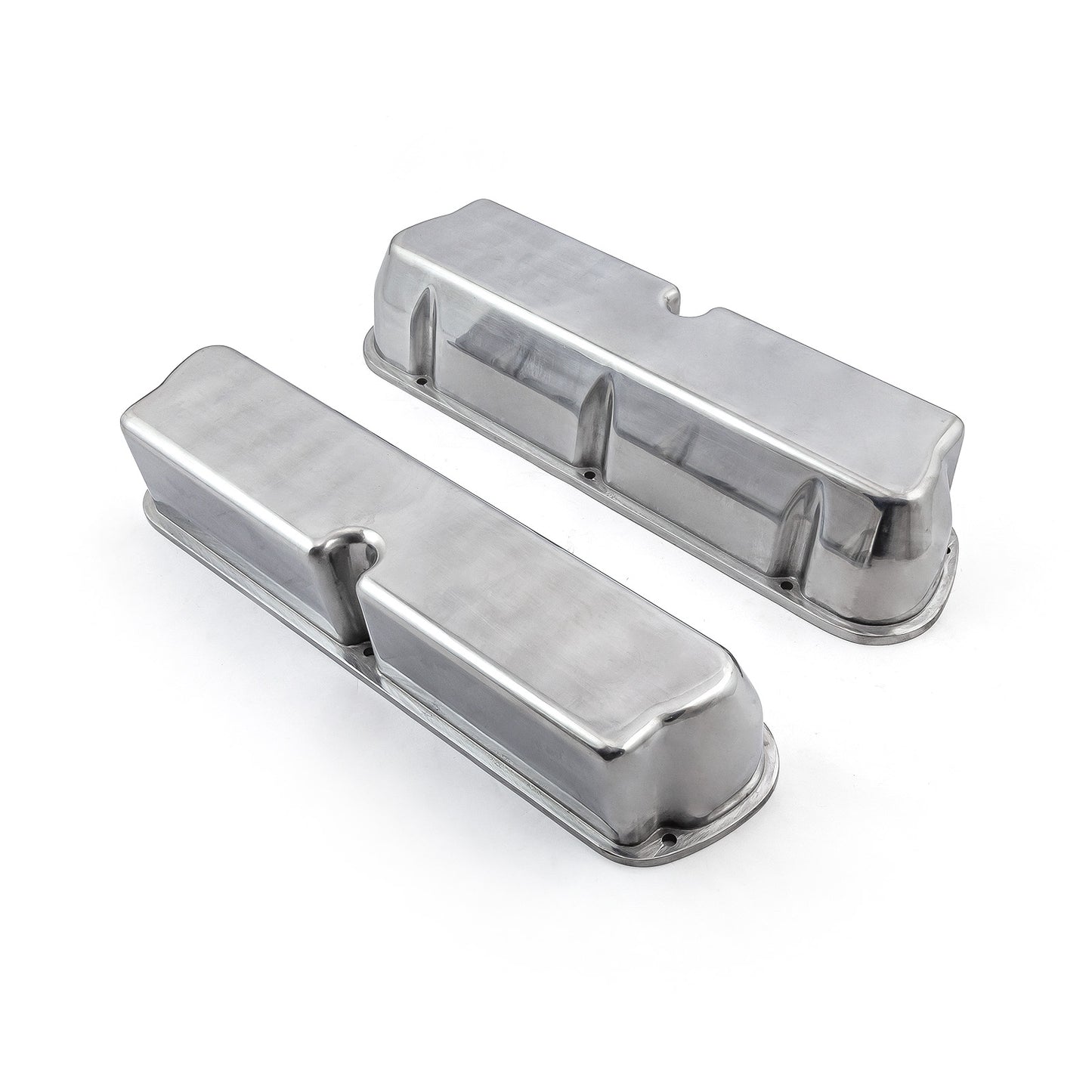 Tapa de válvulas de aluminio lisa Ford SB 289 302 Windsor - Alta sin orificio