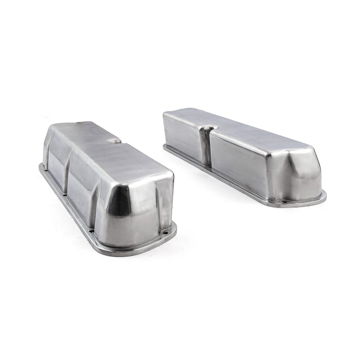 Tapa de válvulas de aluminio lisa Ford SB 289 302 Windsor - Alta sin orificio
