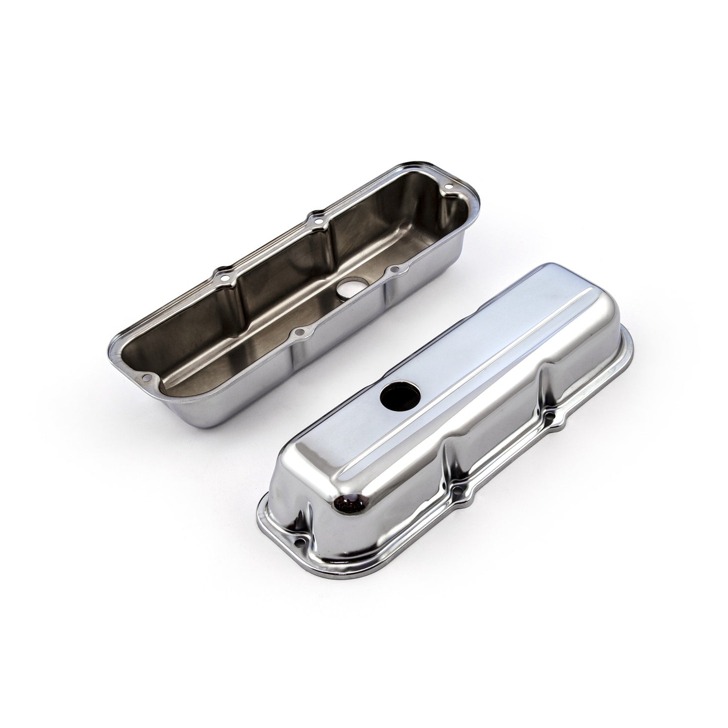 Tapas de válvulas de acero cromado para Chevy 173 2.8L V6 - Cortas con orificio