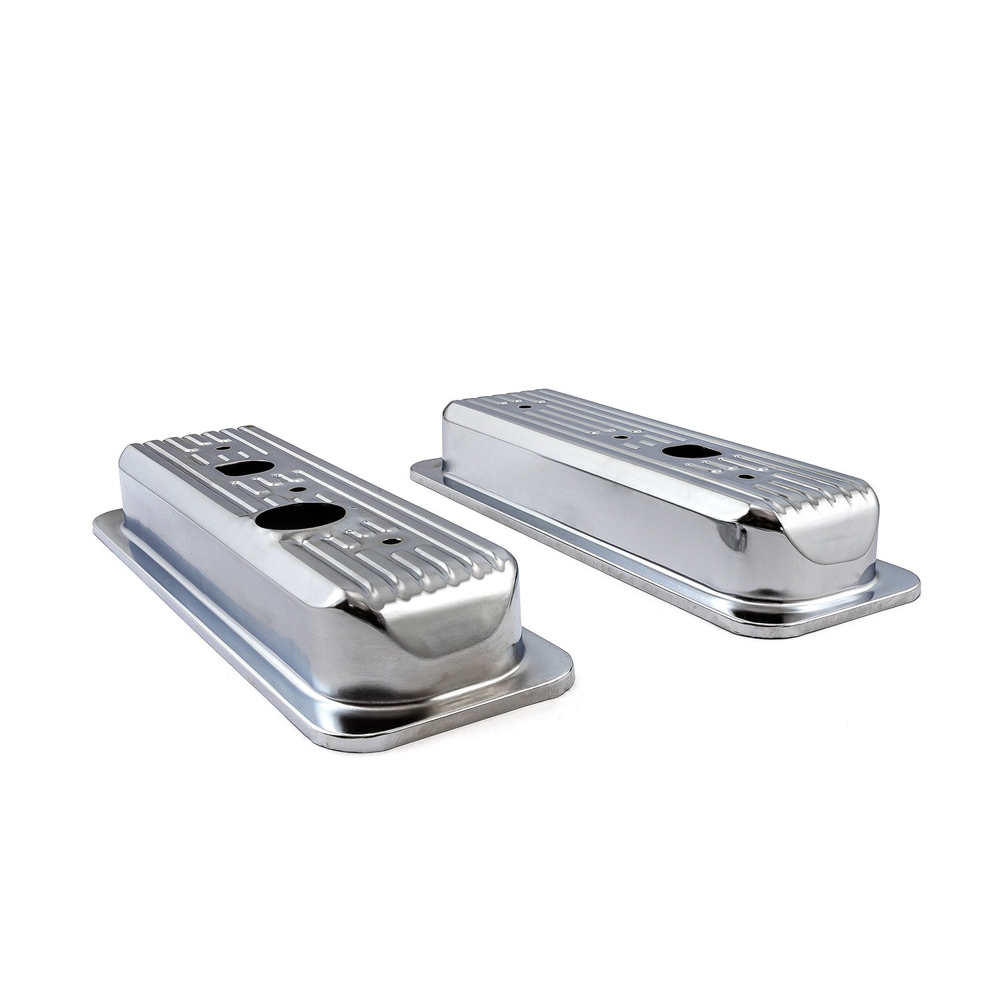 Tapa de válvula de acero cromado con perno central para Chevy 262 4.3L V6 - Corta con orificio para tapa de camioneta