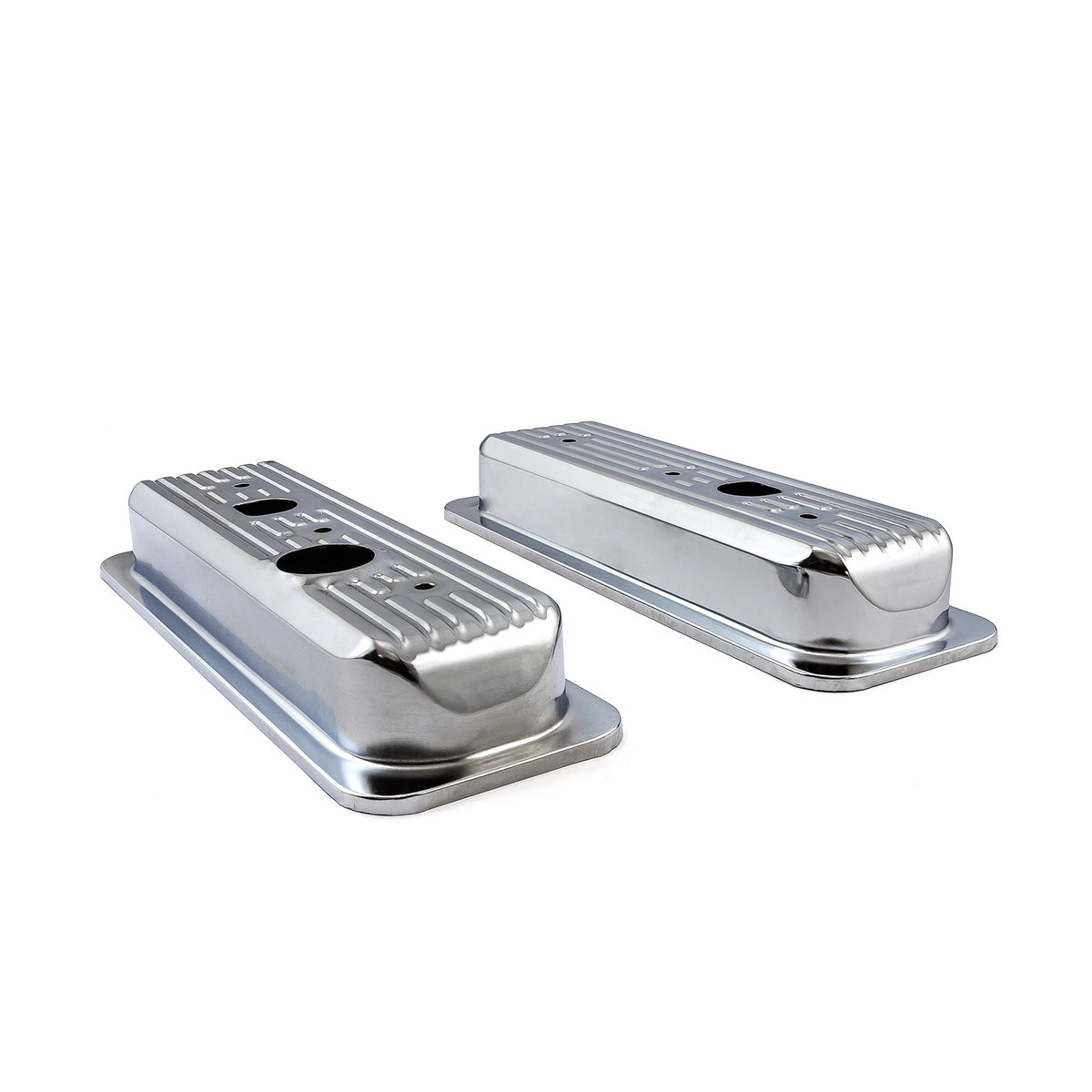 Tapa de válvula de acero cromado con perno central para Chevy 262 4.3L V6 - Corta con orificio para tapa de camioneta