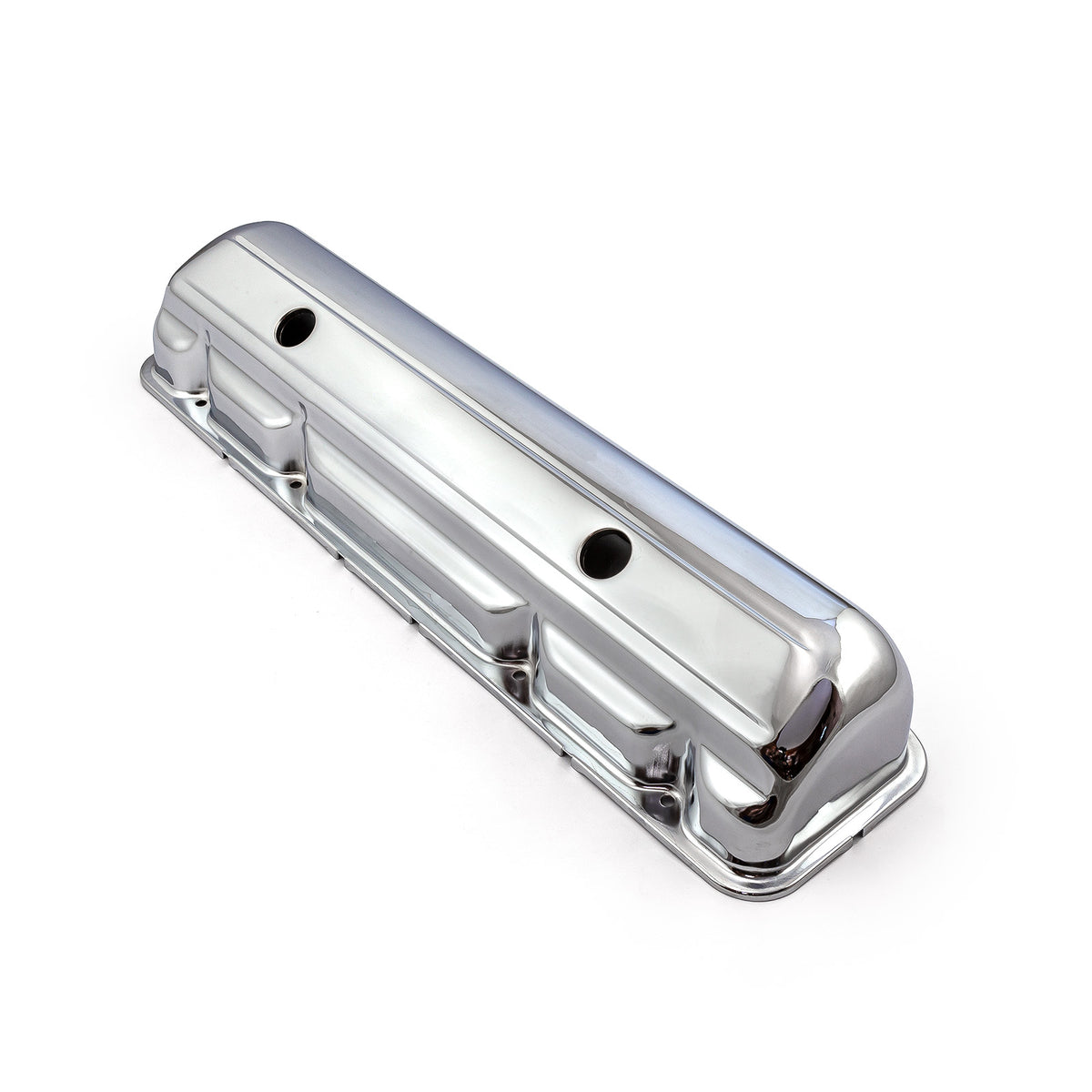 Mopar Chrysler 170 198 225 Slant 6 Chrome Steel Valve Cover - 4 1/2" Tall w/Hole