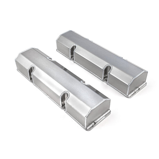 Tapas de válvulas fabricadas para Chevy SBC 350, satinadas, altas, sin orificio