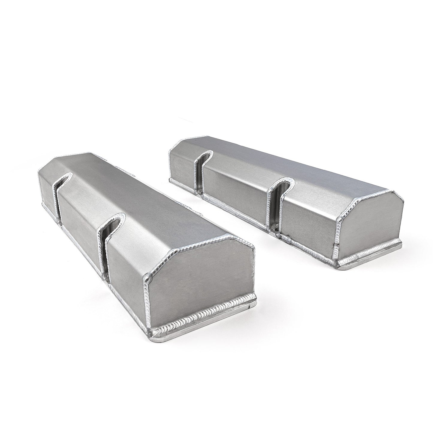 Tapas de válvulas fabricadas para Chevy SBC 350, satinadas, altas, sin orificio