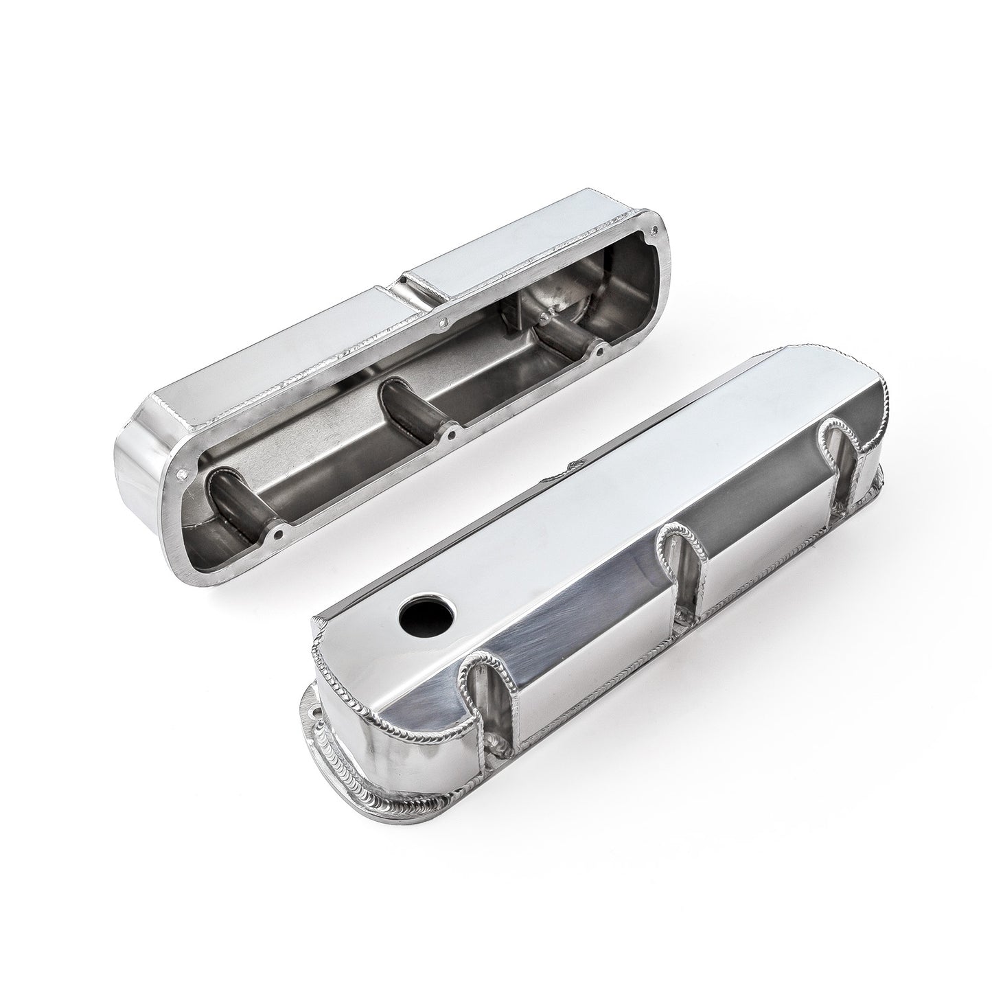 Tapas de válvulas fabricadas en Windsor, pulidas, altas y con orificio, para Ford SB 289 302 351