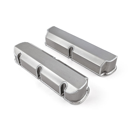 Ford SB 289 302 351 Windsor Fabricated Valve Covers Satin Tall w/o Hole
