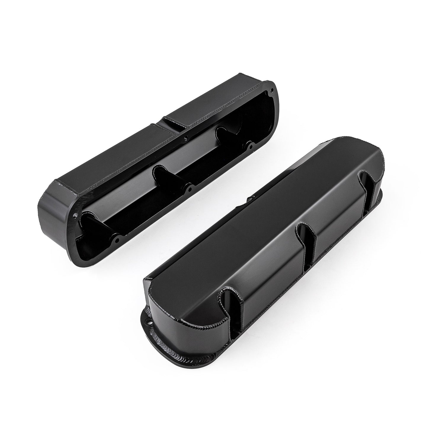 Tapas de válvulas fabricadas para Ford SB 289 302 351 Windsor, negras, altas, sin orificio