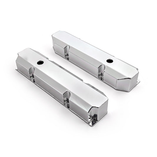 Mopar Chrysler BB 383 440 Anodized Fabricated Valve Covers - Tall w/ Hole