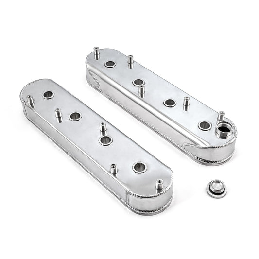 Chevy LS1 LS2 LS3 LS6 LS7 Polished Fabricated Valve Covers - w/ Coil Mounts
