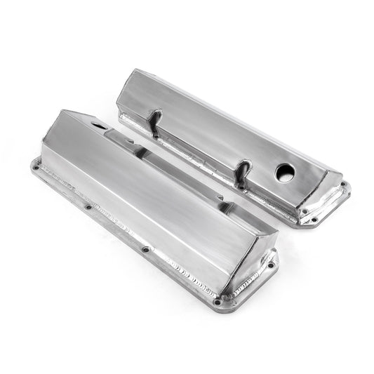 Tapas de válvulas fabricadas, pulidas y altas con orificio para Ford 302 351C Cleveland