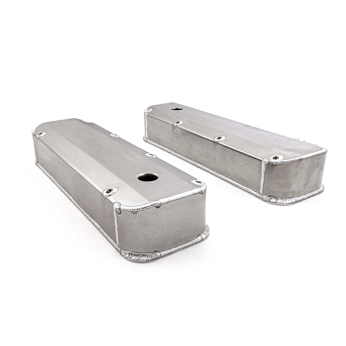 Tapas de válvulas Ford BBF 429 460 de perno largo satinado - Altas con orificio