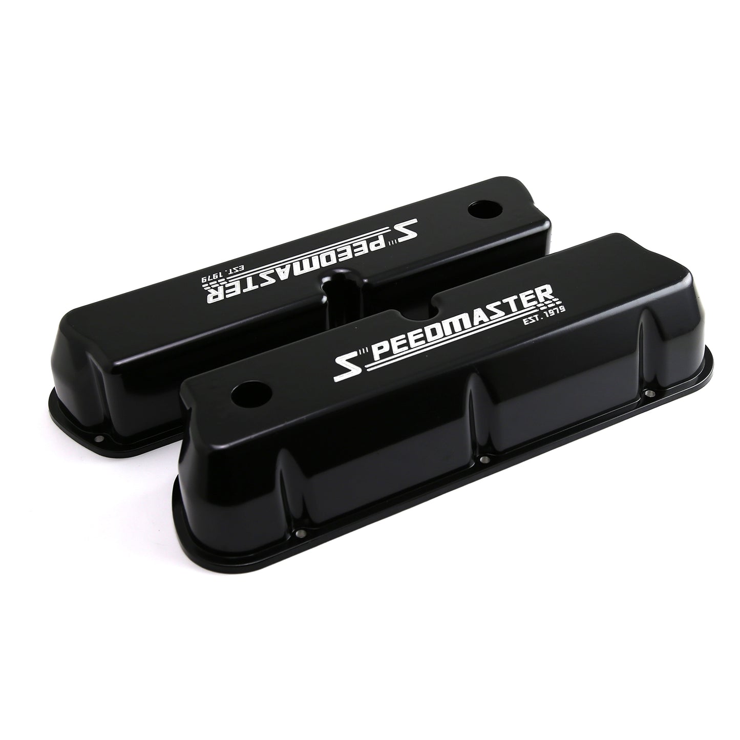 Ford SB 289 302 351 Windsor Black Aluminum Valve Covers Tall w/Hole