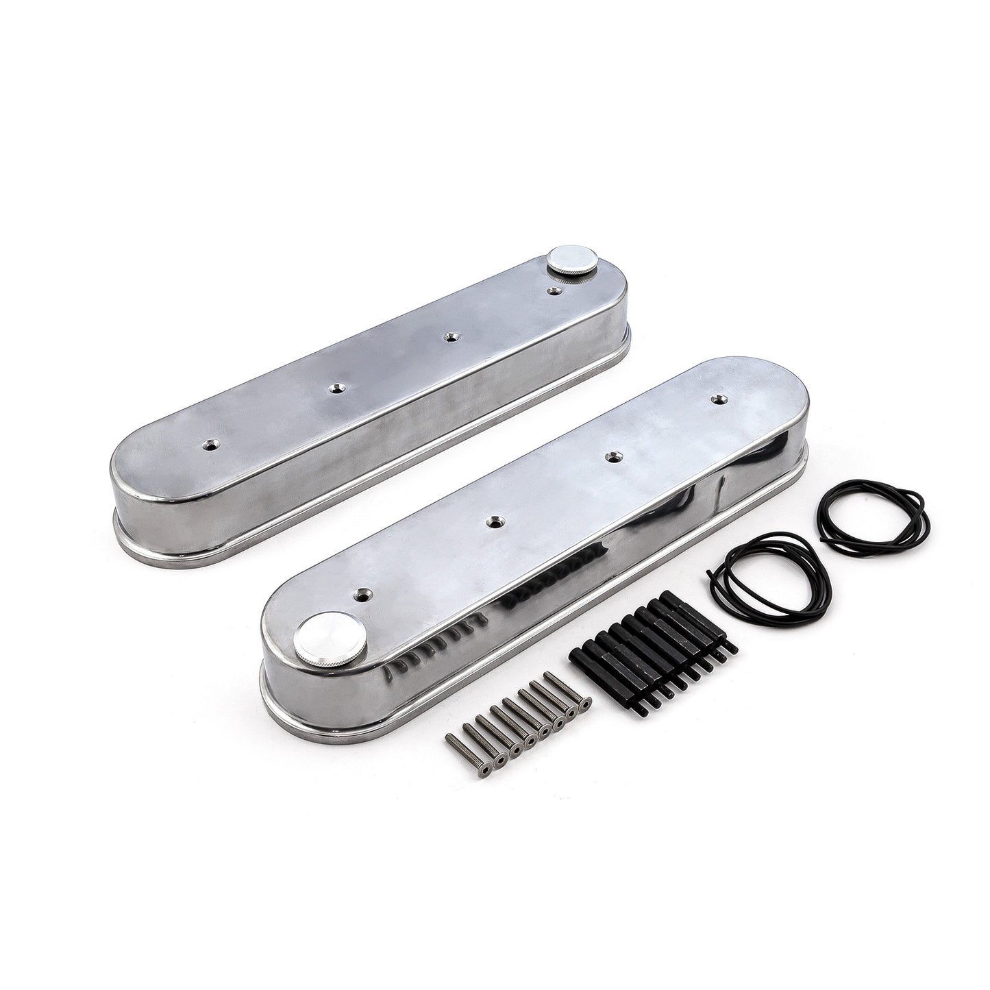 Tapas de válvulas de aluminio fundido para Chevy LS1, LS2, LS3, LS6 y LS7 (sin soportes de bobina)