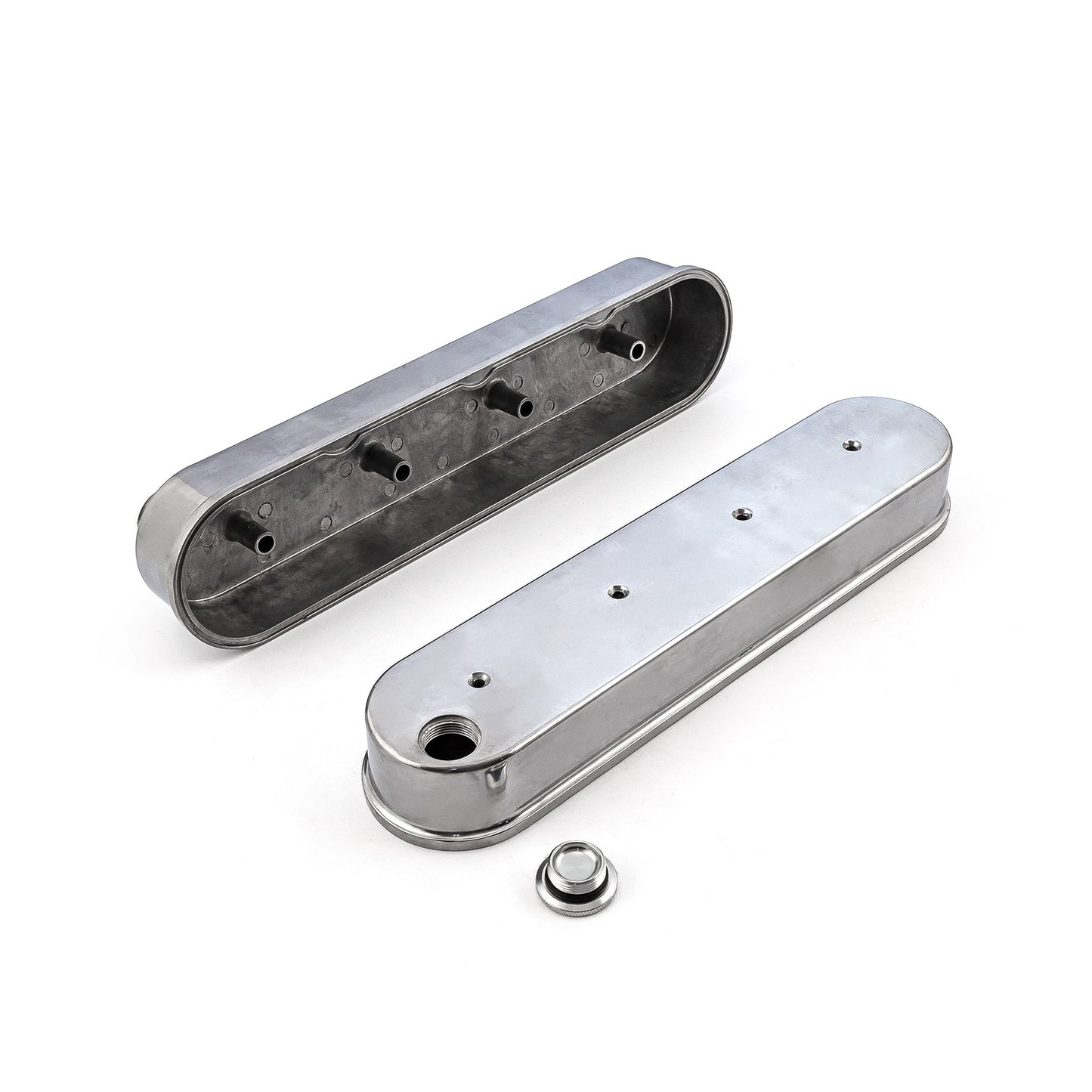 Tapas de válvulas de aluminio fundido para Chevy LS1, LS2, LS3, LS6 y LS7 (sin soportes de bobina)