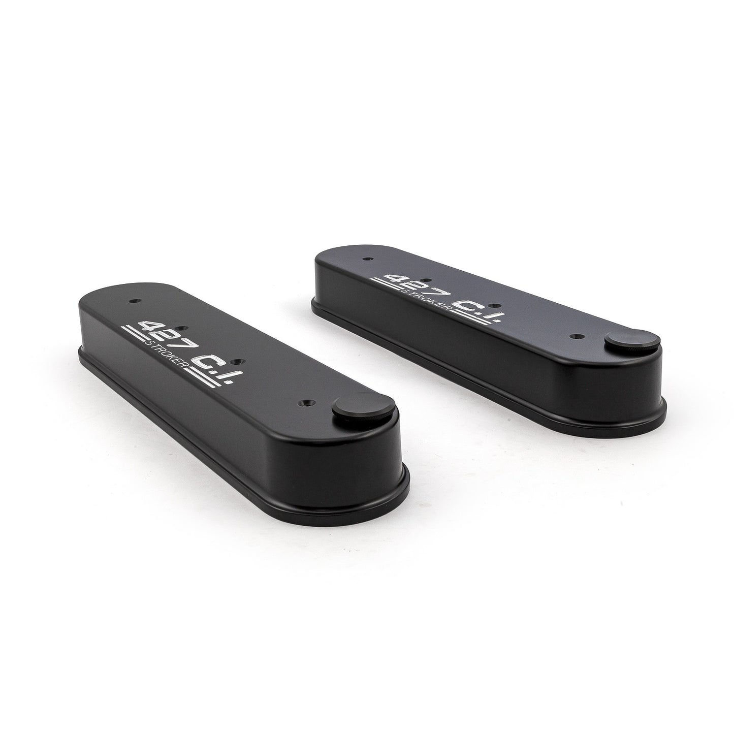 Tapas de válvulas de aluminio para Chevy LS1, LS2, LS3, LS6 y LS7, color negro, 427Ci (sin soportes de bobina)