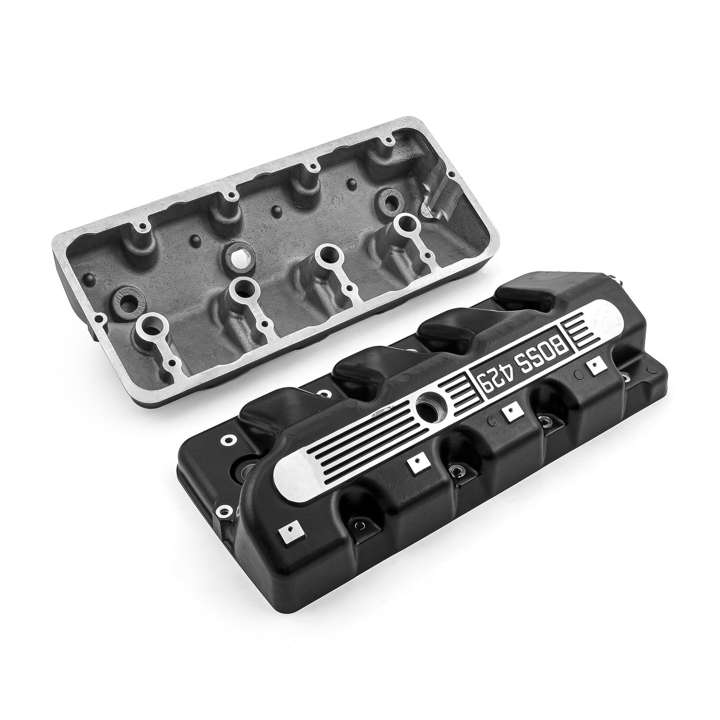 Ford Boss 429 Cast Aluminum Valve Covers - Black