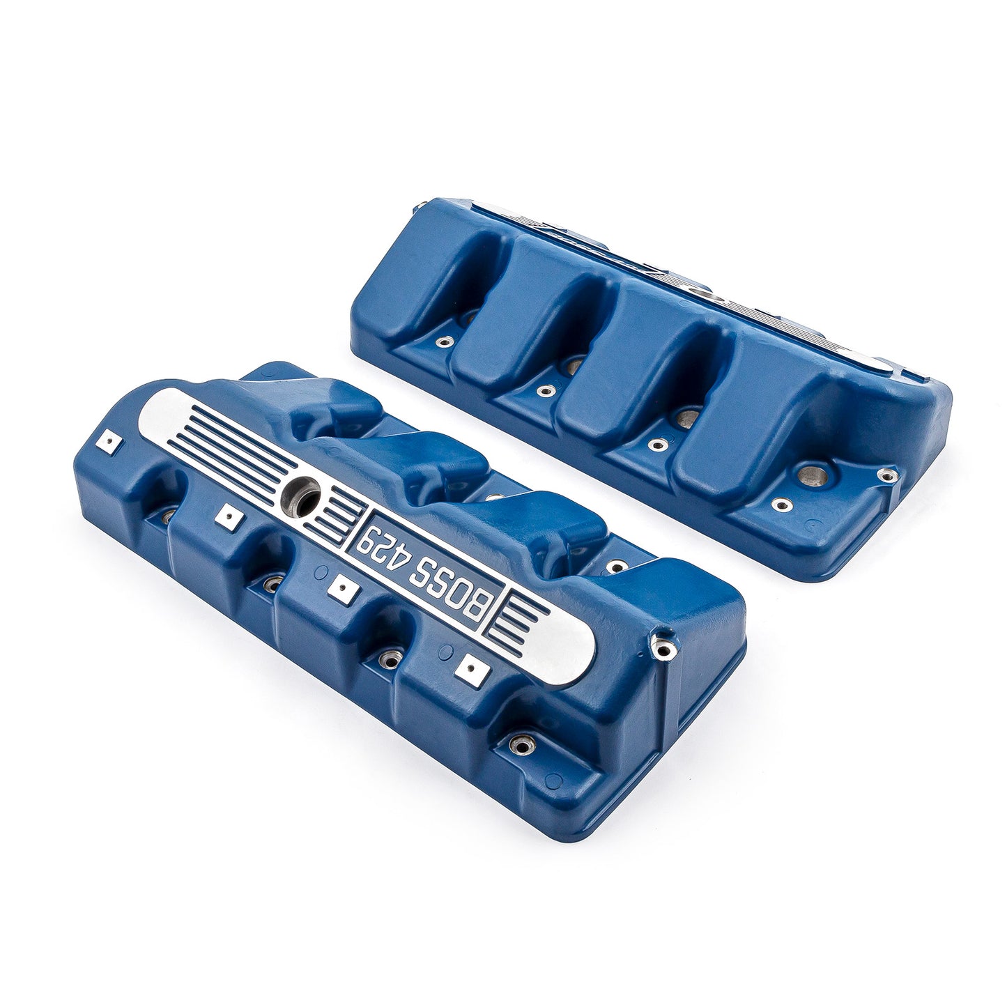 Ford Boss 429 Cast Aluminum Valve Covers - Blue