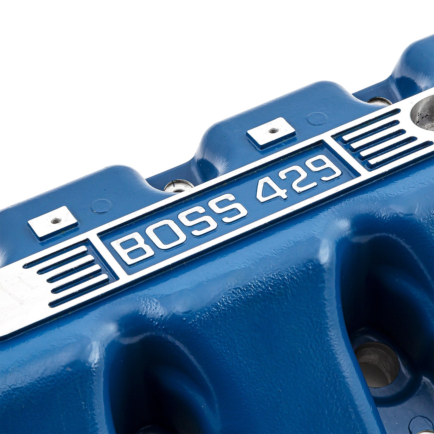 Tapas de válvulas de aluminio fundido para Ford Boss 429 - Azul