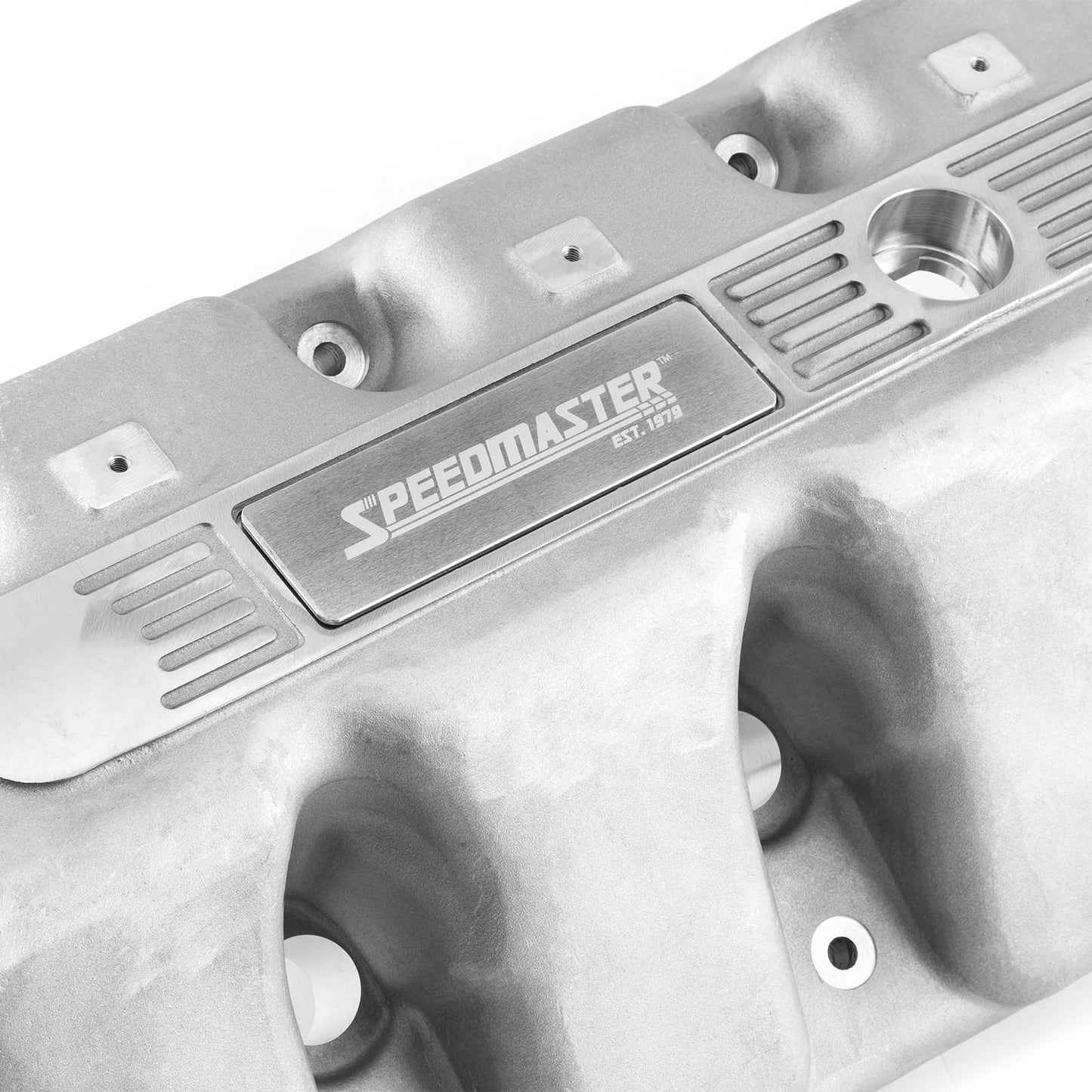 Tapas de válvulas de aluminio fundido para Ford Boss 429 - Logo plateado