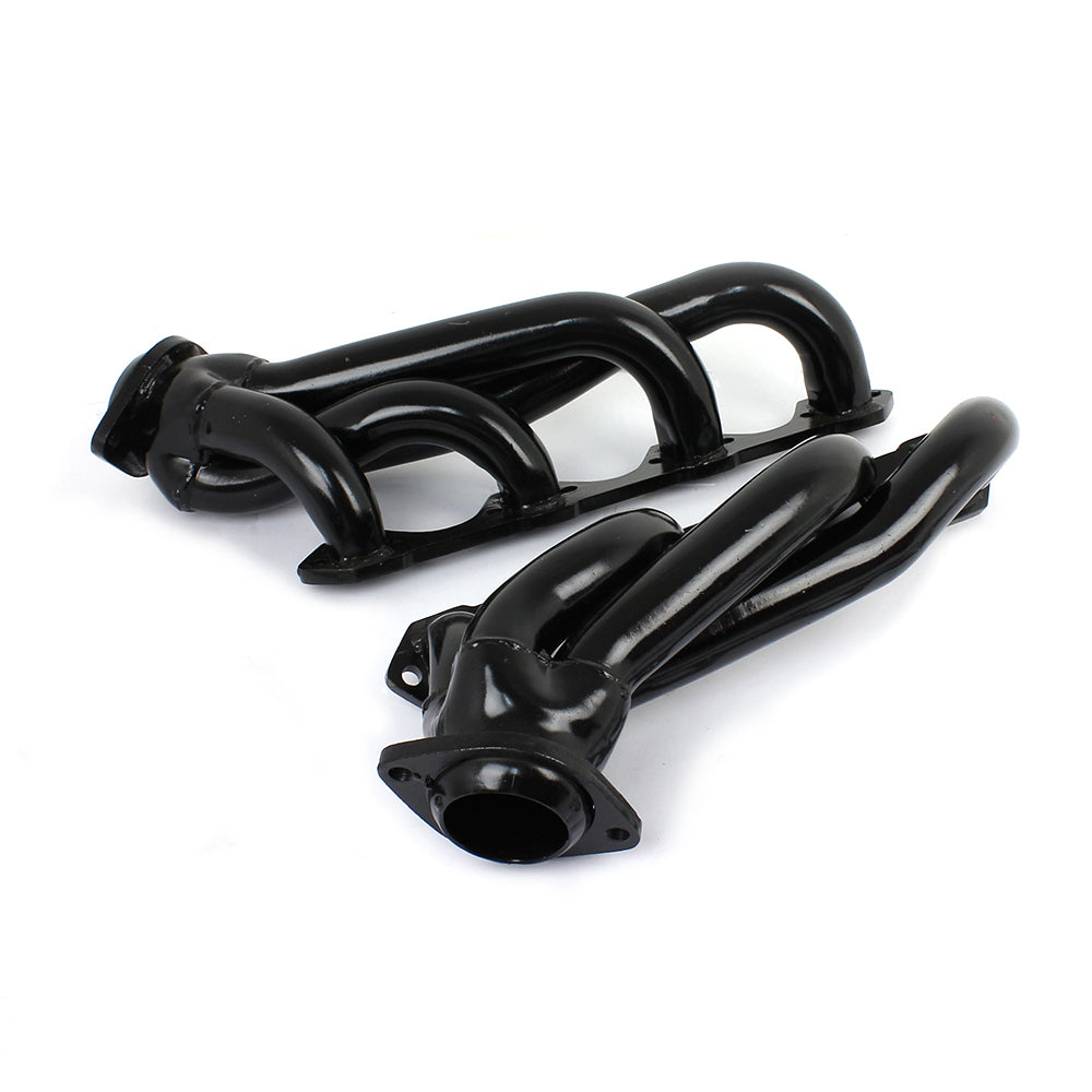 Colectores de escape negros para Ford SB 289 302 351 Windsor Mustang 1979-93