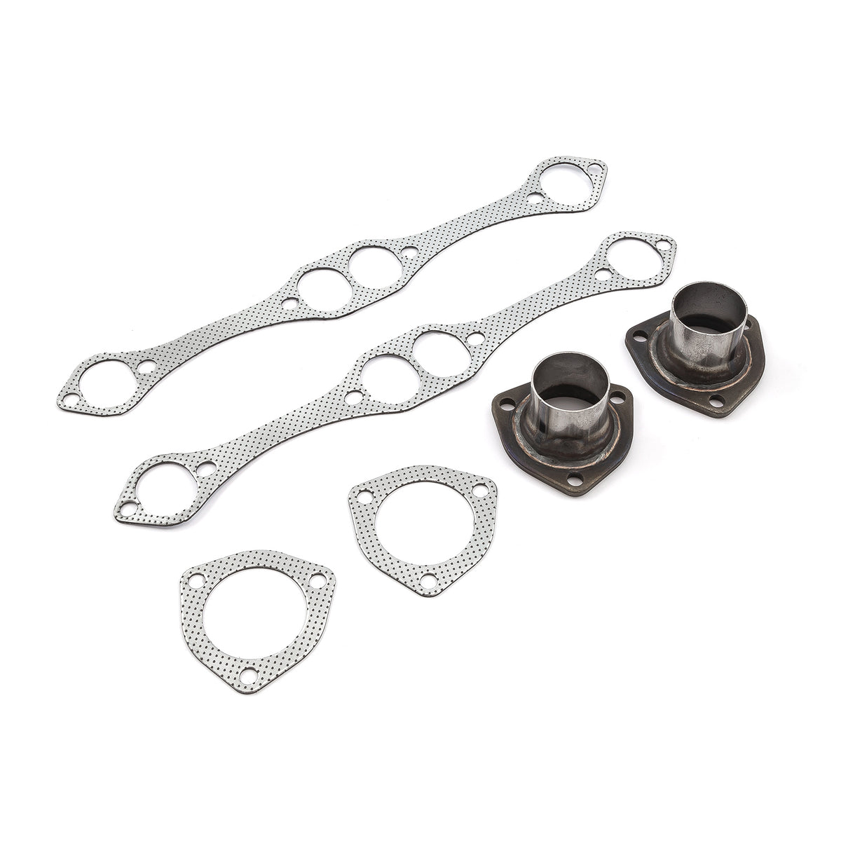 Chevy SBC 350 1 5/8" Block Hugger Raw Exhaust Headers