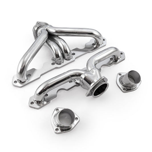 Cabezales de cerámica cortos Tri-5 para Chevy SBC 350 1955-57, cabezales rectos