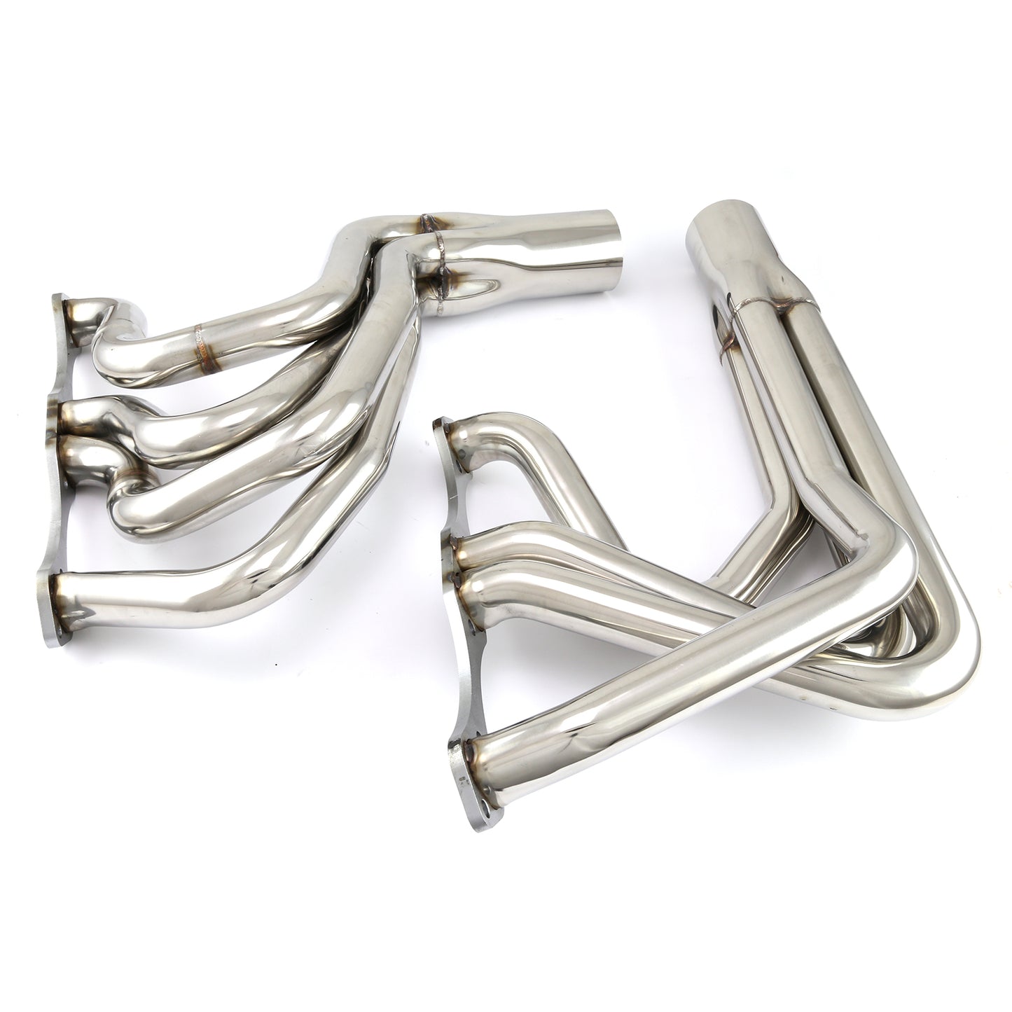 Colectores de escape de acero inoxidable modificados IMCA para Chevy SBC 350