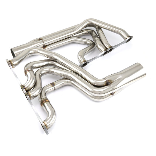 Colectores de escape de acero inoxidable modificados IMCA para Chevy SBC 350