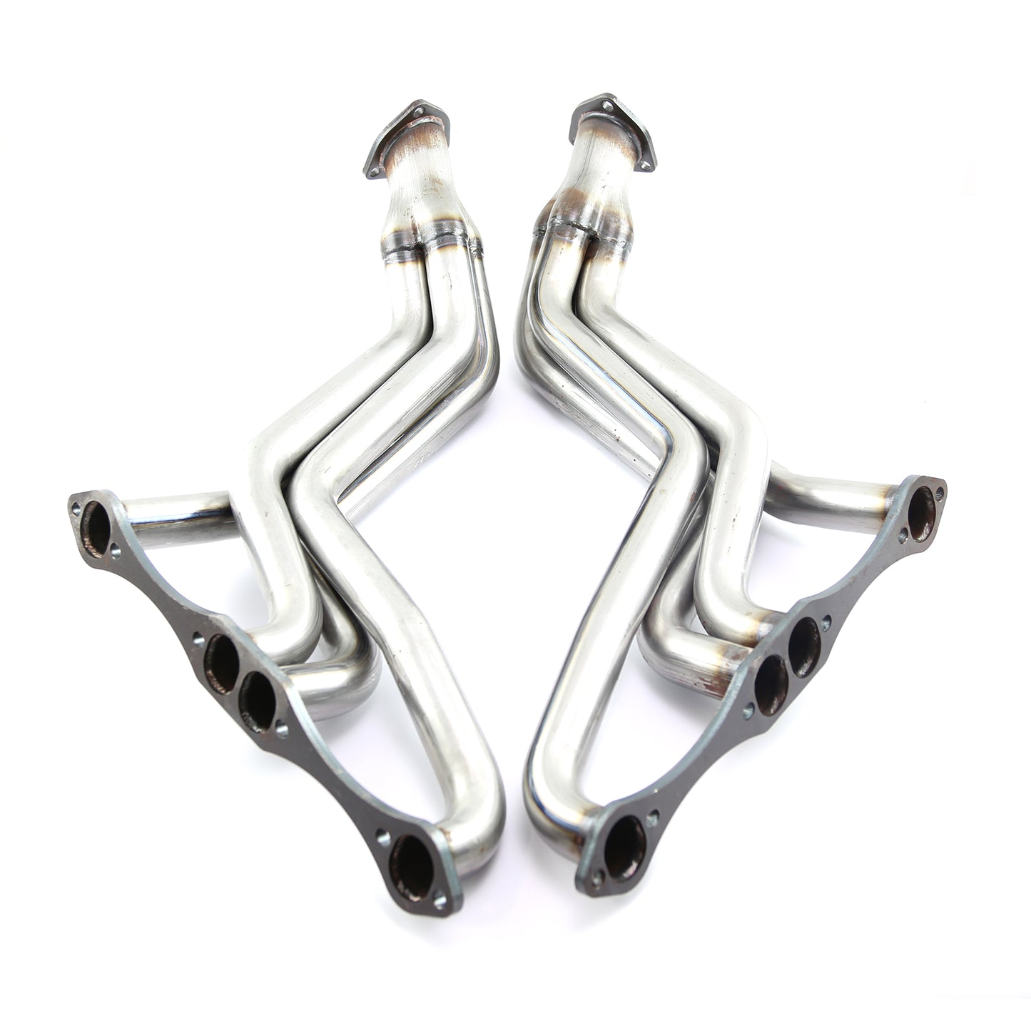 Colectores de escape de acero crudo Fenderwell Roadster Street Rod para Chevy SBC 1935-1948