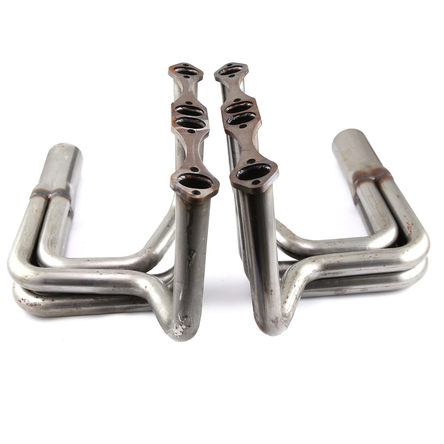 Chevy SBC 350 1932 Hi-Boy Raw Steel Exhaust Headers