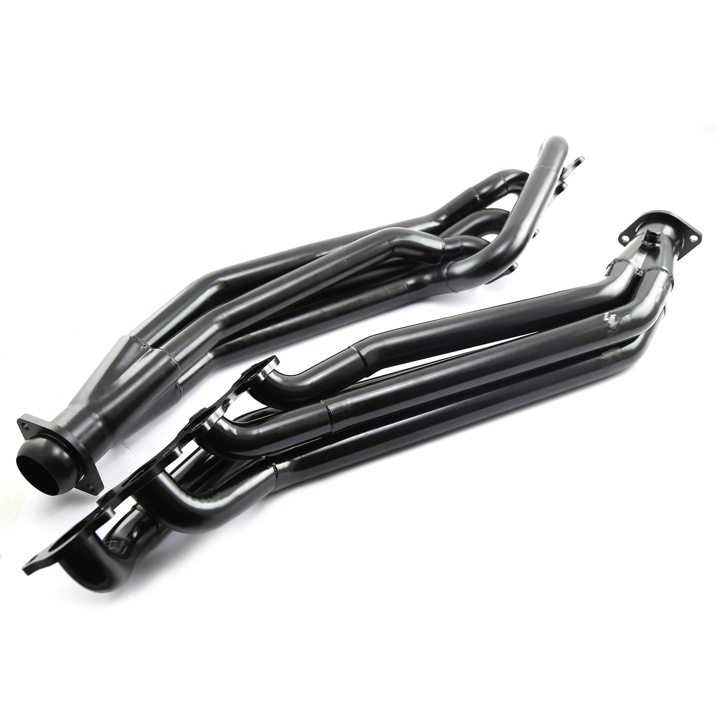 Colector de escape de acero negro de tubo largo para Ford Mustang 2011-2013
