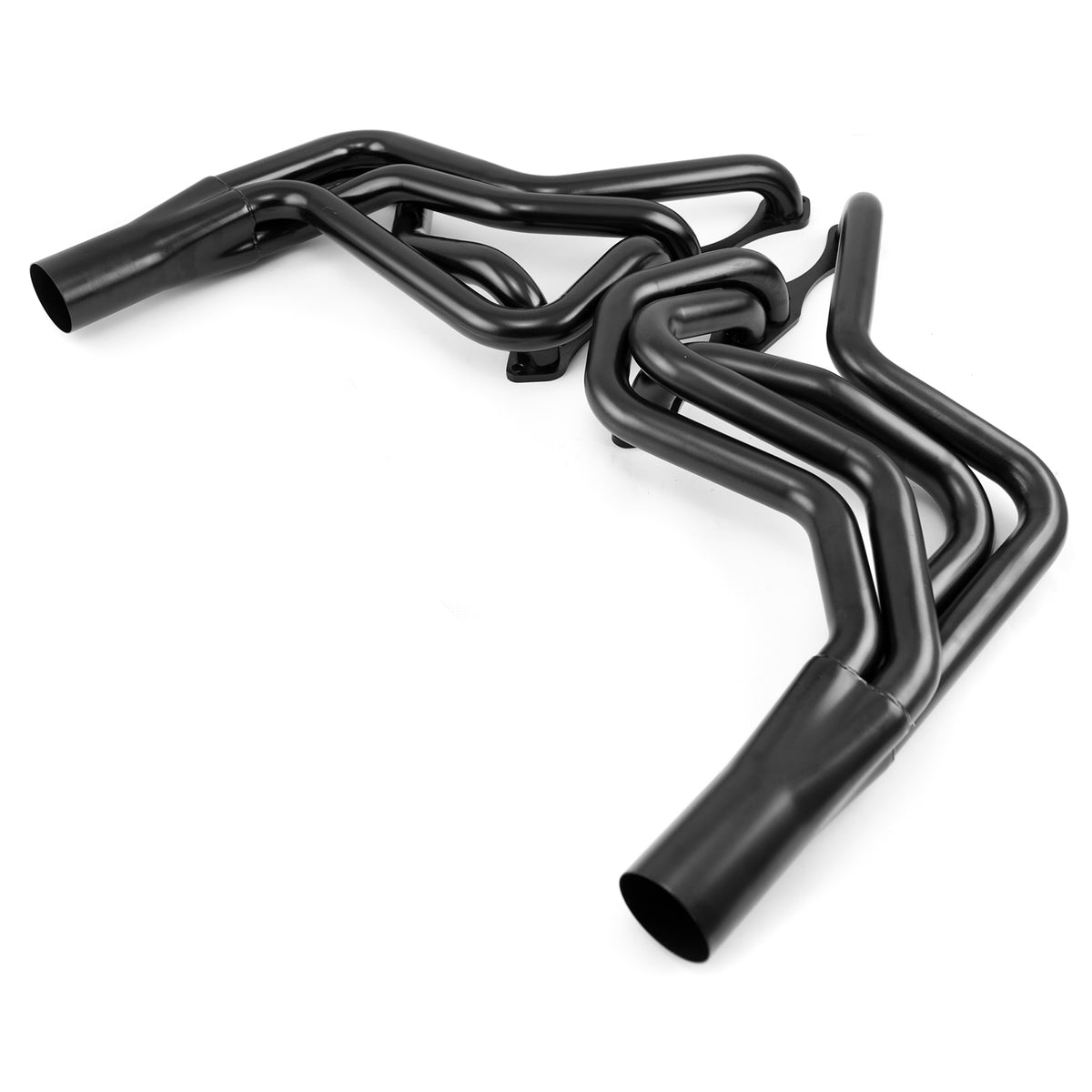 Colectores de escape negros para Chevy SBC 350, Chevy Malibu Monte Carlo (1972-87)
