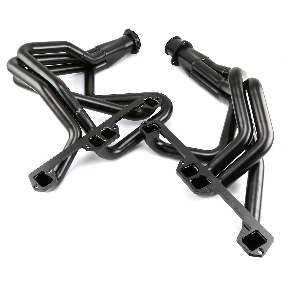 Mopar Chrysler 318 340 360 E Body Charger Challenger Duster Black Steel Headers