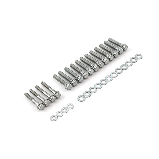 Kit de pernos de colector de admisión de acero de 12 puntos para Ford 302 351C Cleveland