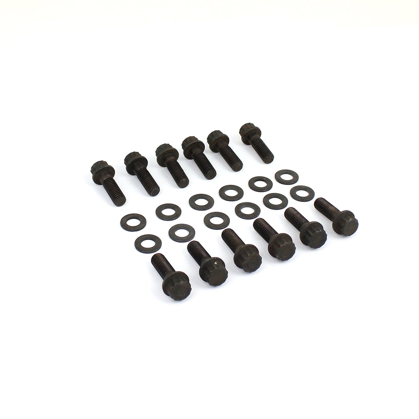 Kit de pernos para colector de admisión de óxido negro de 12 puntos para Chevy SBC 350