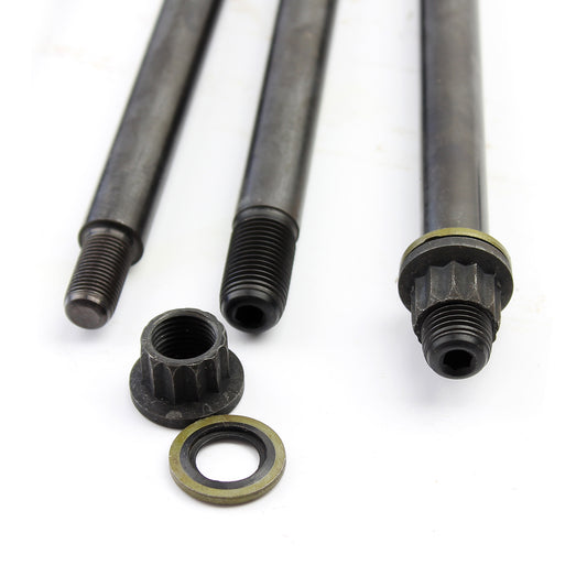 Kit de pernos de motor de gran tamaño, endurecidos con óxido negro, para Mazda Rx7 Rotary 13B