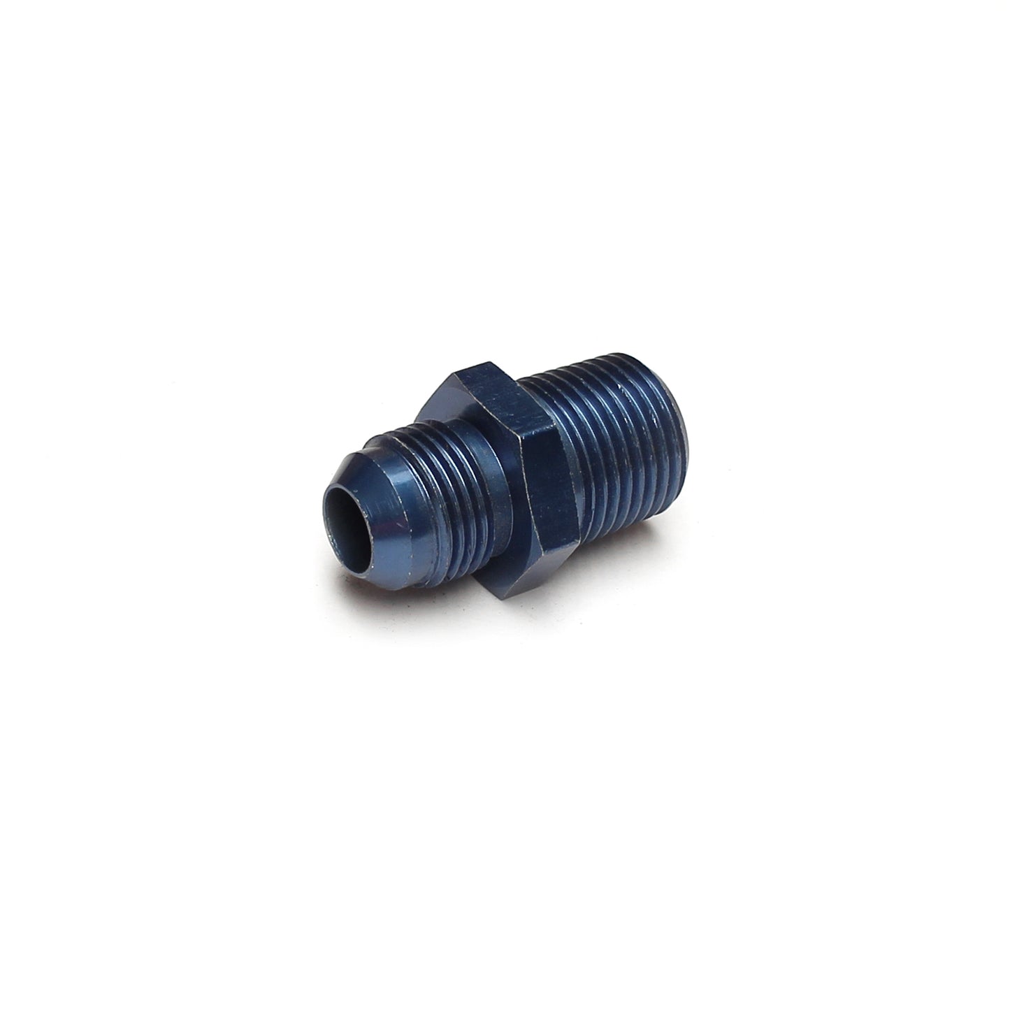 Adaptador de aluminio abocinado recto de 1/2" NPT a -8 AN macho