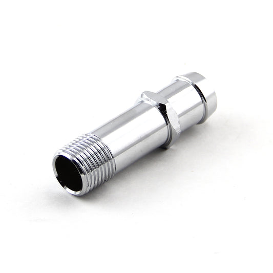 Accesorio para bomba de agua de acero cromado de 1/2" NPT a 3/4" con espiga