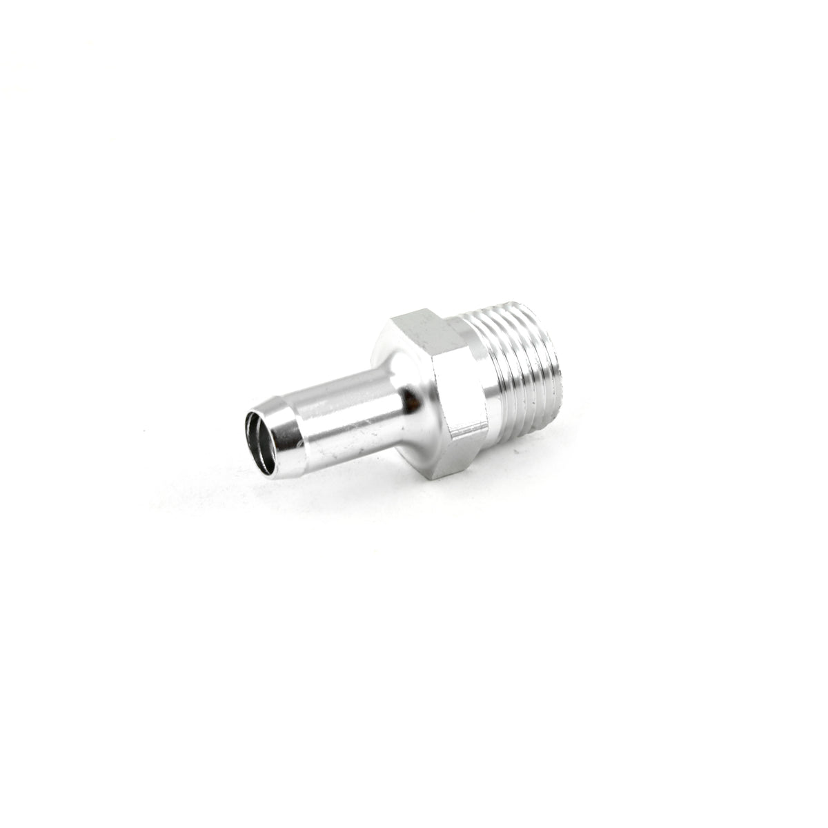 Accesorio de púas de aluminio, macho recto de 3/8" NPT a púas de 3/8"