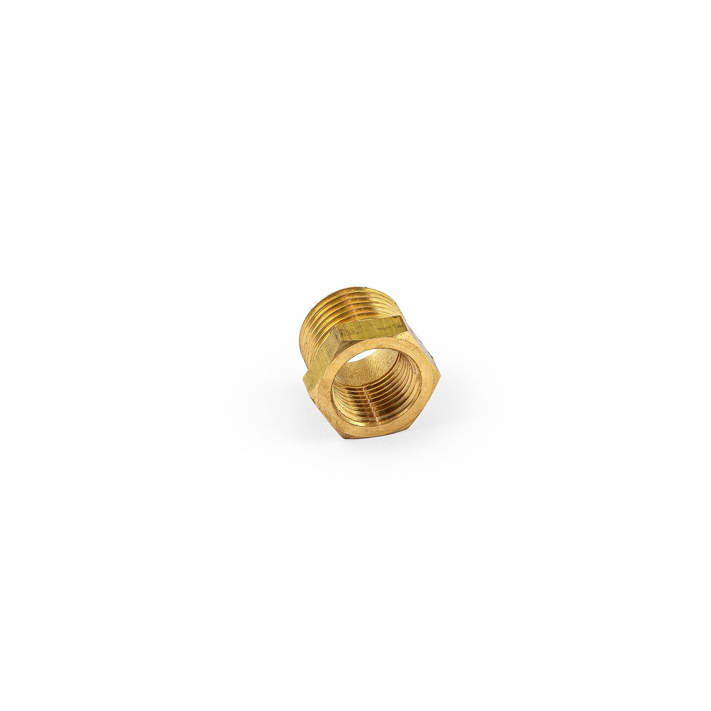 1/2" Npt to 3/8" Npt Straight Brass Reducer Only
