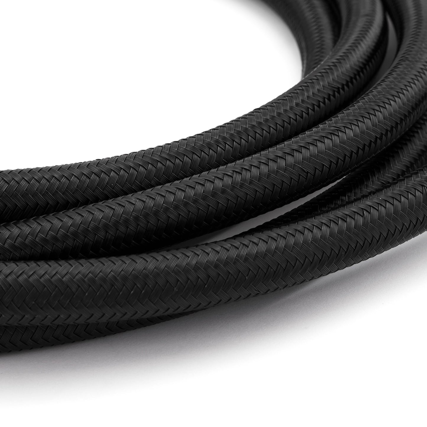 -6 AN 5/16" Black Nylon Fuel Oil Braided Hose Line - 4m / 13ft
