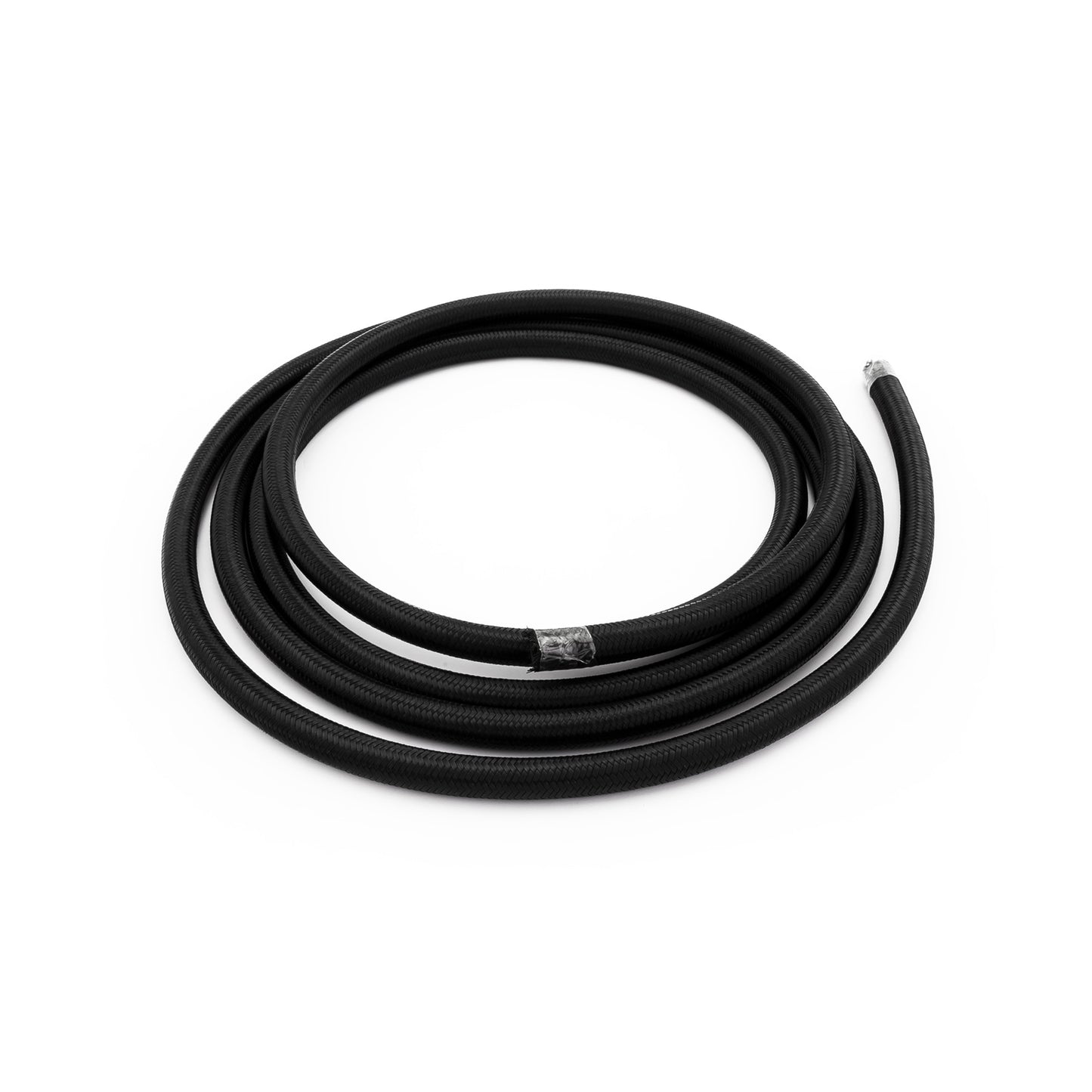 Manguera trenzada de nailon negro de 7/16" para combustible y aceite, 8 AN, 4 m/13 pies