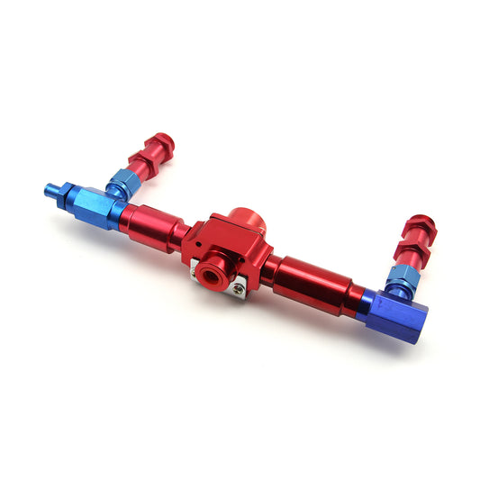 Registro de entrada de combustible y regulador de carburador de aluminio de 7/8-20 (compatible con Holley)